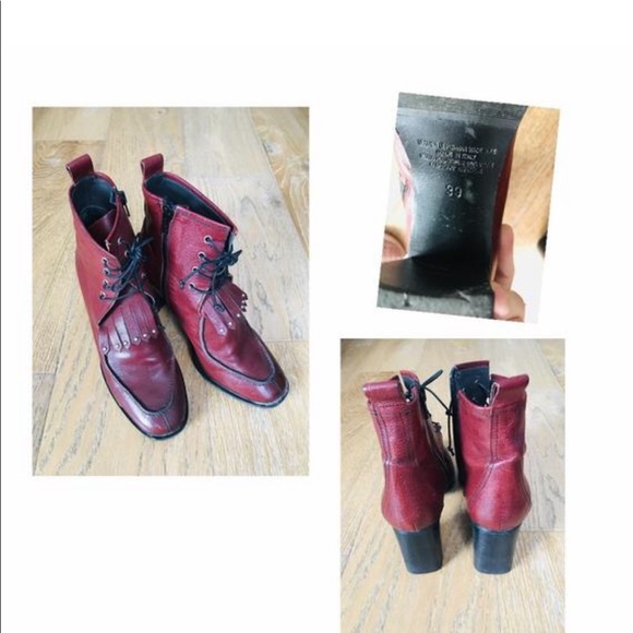 NAPOLEONI OxBlood Granny Boots - Picture 4 of 8